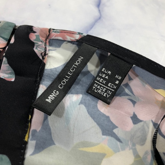 MNG Collection Black & Cream Floral Shift Dress - Picture 3 of 8